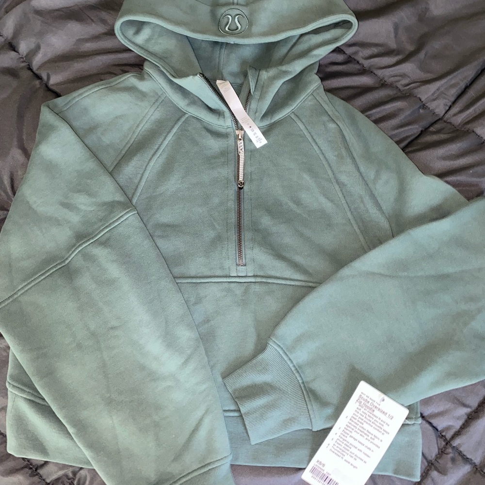 Lululemon Scuba 1/2 Zip Tidewater Teal XS/S